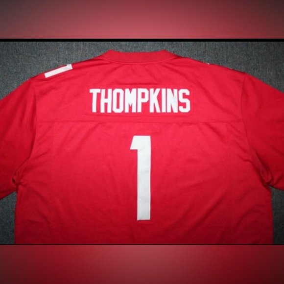 XFL Extreme Football DC Defenders DeAndre Thompkins #1 Sewn Jersey 3XL Red - Picture 5 of 5